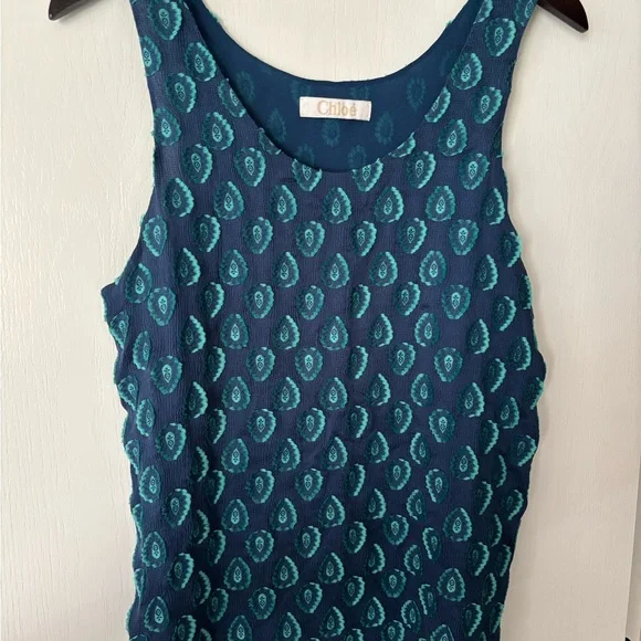 CHLOE Sleeveless Blouse Size M - Picture 3 of 6